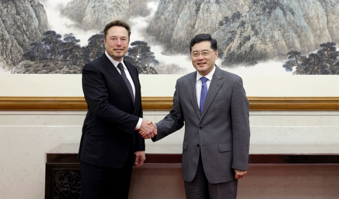 Elon Musk is on a business visit to China