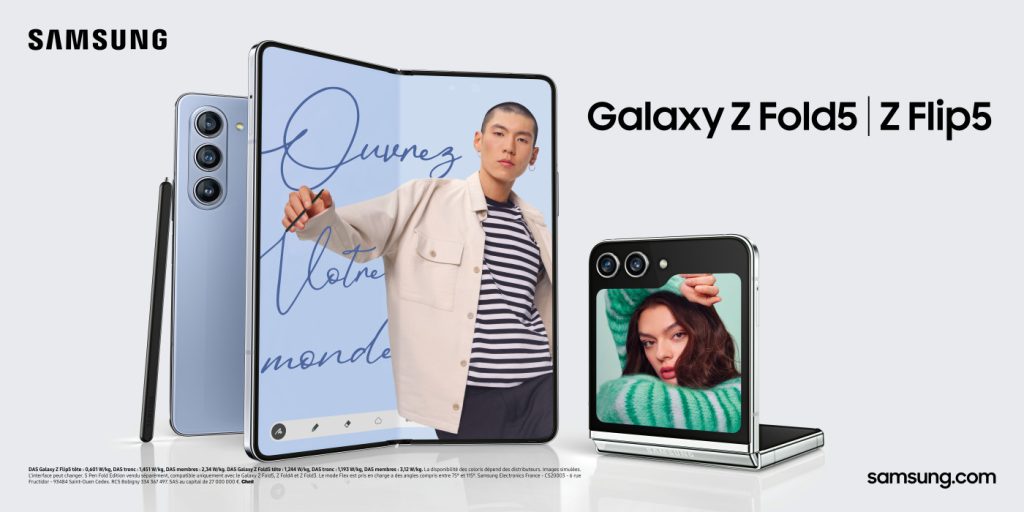 Samsung Galaxy Z Fold 5 et Z Flip 5