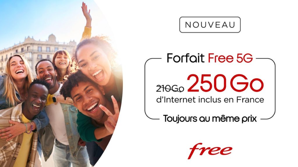 Free Mobile Forfait 250 Go