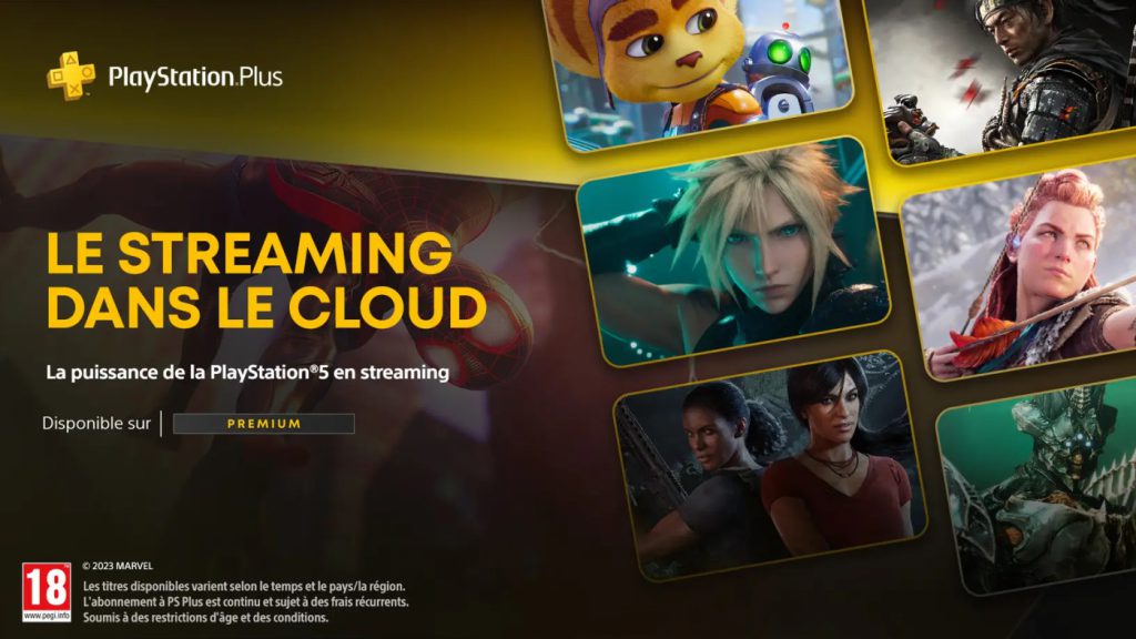Cloud Gaming Streaming Jeux PlayStation 5 PS5