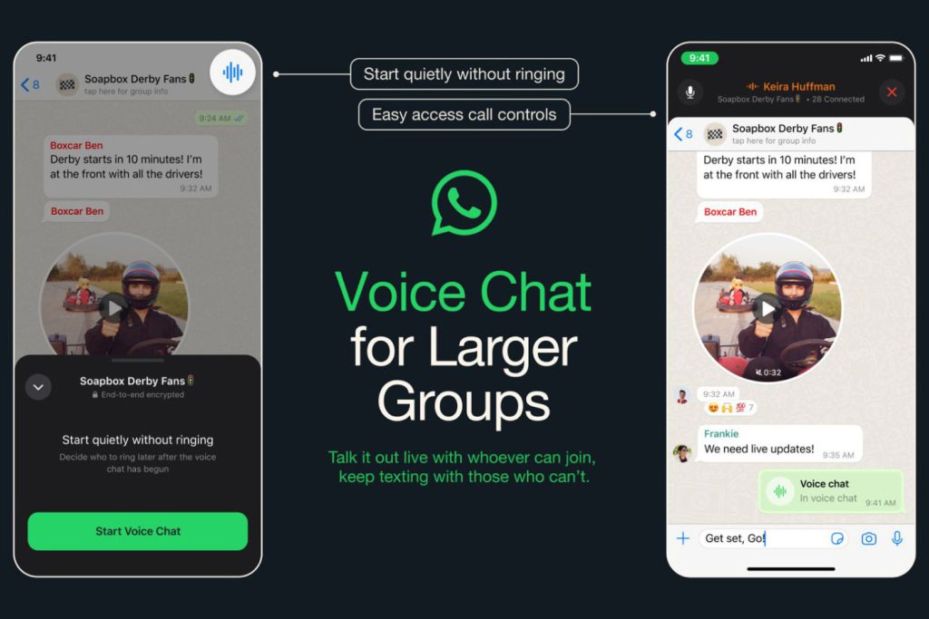 WhatsApp Discussion Vocale Grand Groupe