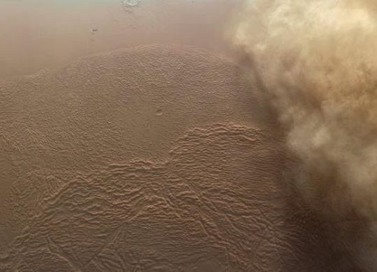 Mars tempête de poussière