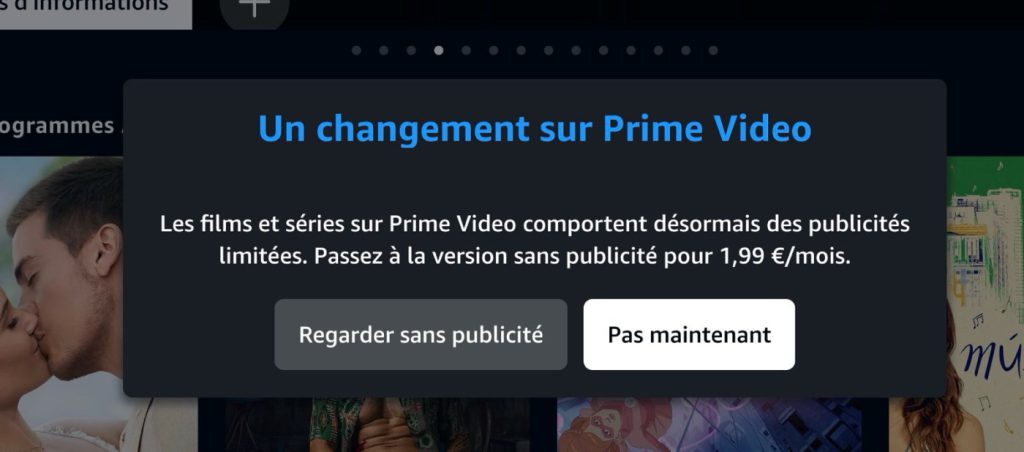 Amazon Prime Video Publicites France