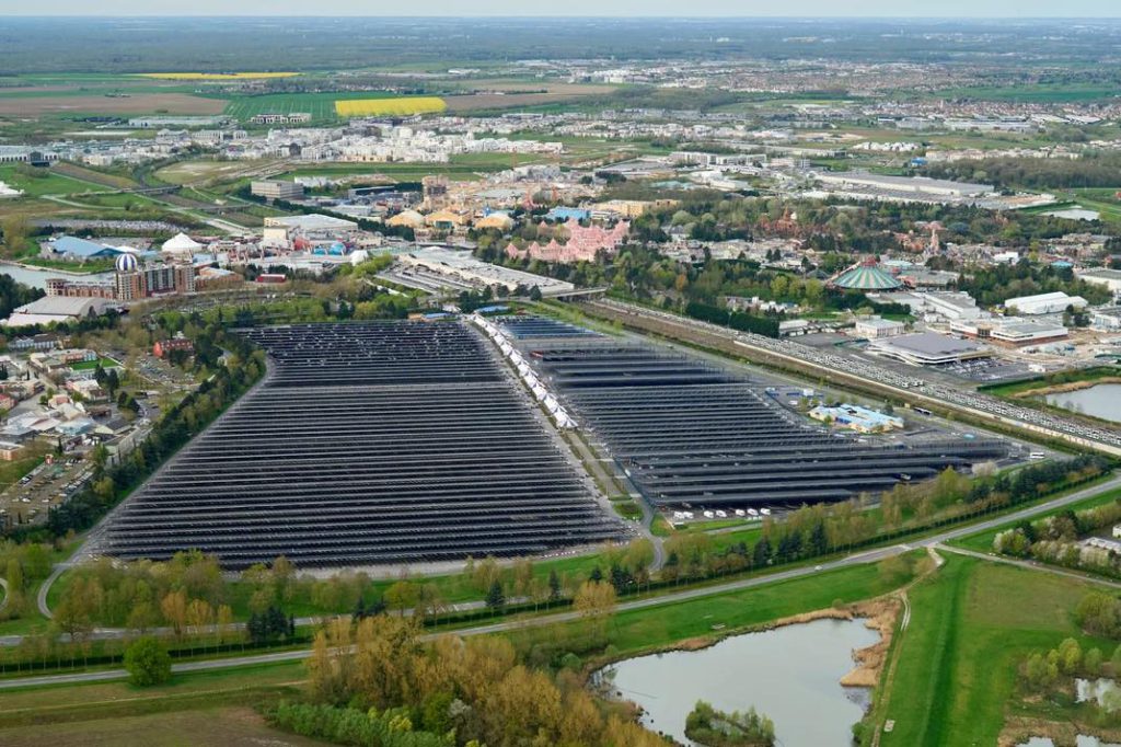 Disneyland ombrière solaire