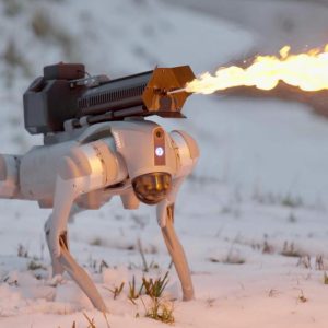 Image article Thermonator : ce chien robot est équipé… d’un lance-flammes !