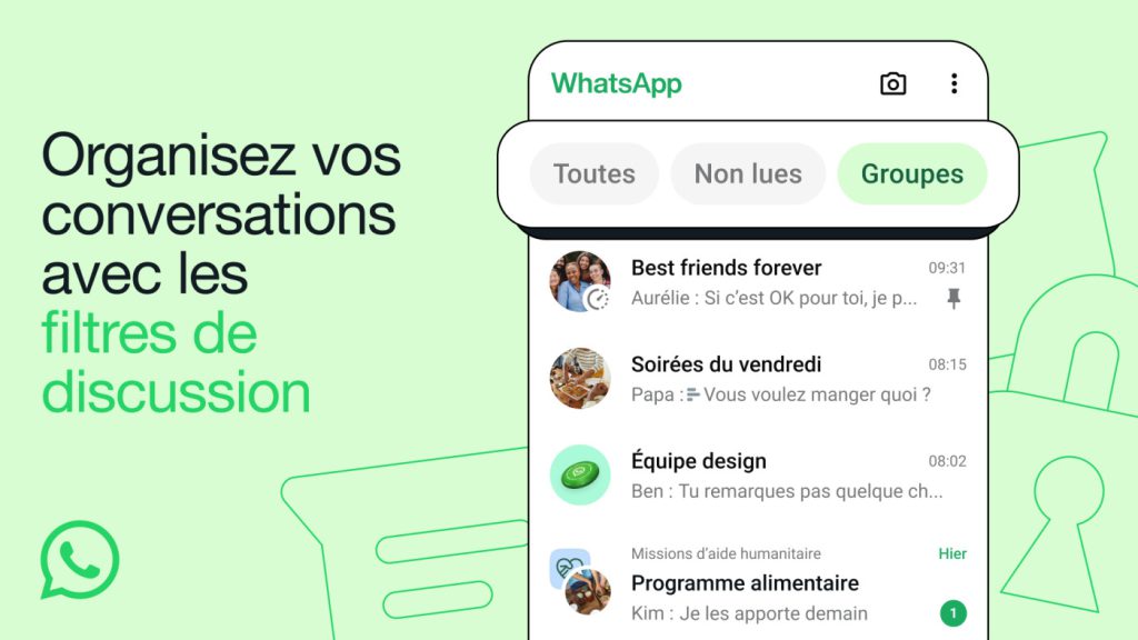 WhatsApp Filtres de Discussion