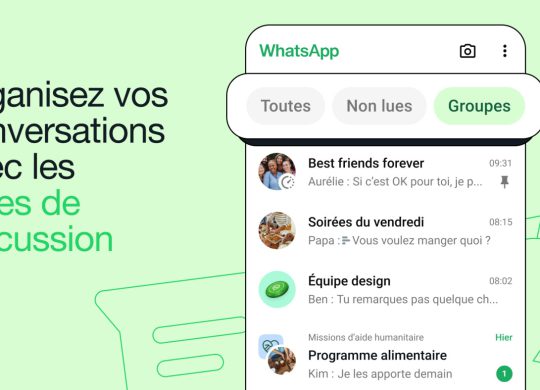 WhatsApp Filtres de Discussion