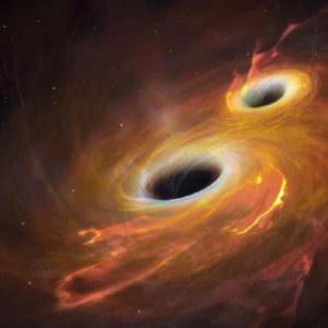 Image article James Webb repère deux trous noirs sur le point de fusionner