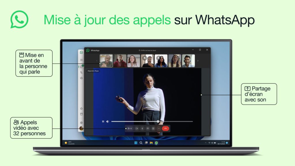 WhatsApp Ameliorations Appels Video