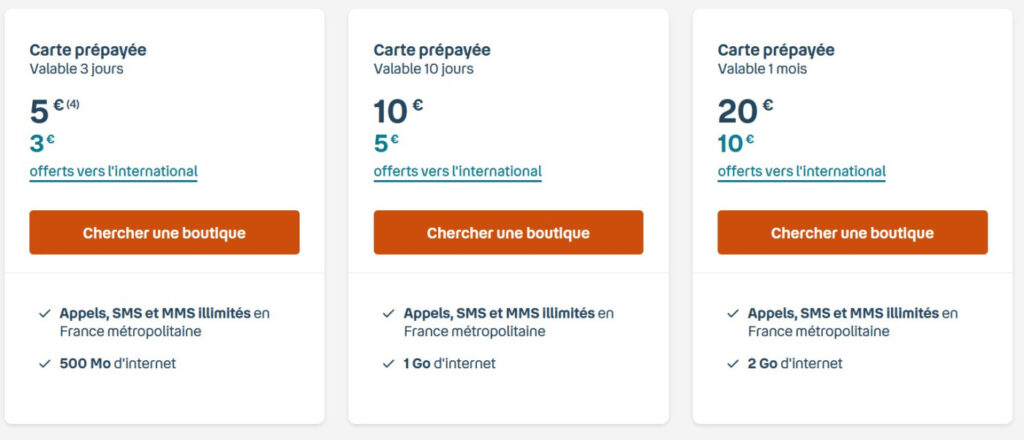 Bouygues Telecom Cartes Prepayees