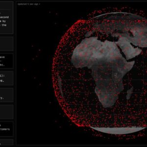 Image article Starlink propose une carte interactive de l’ensemble de sa flotte de satellites