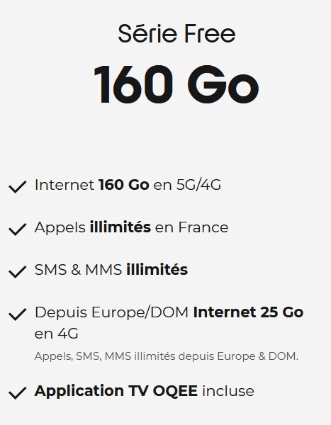 Free Mobile Forfait Serie Free Ajout 5G Septembre 2024