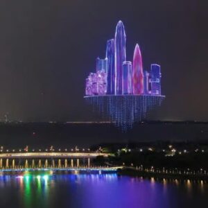 Image article Record : un spectacle lumineux en Chine a réuni en essaim de plus de 10 000 drones