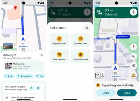 Google Maps Parking Signalement