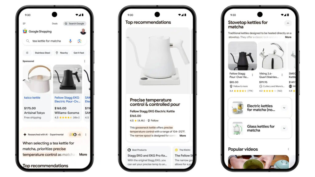 Google Shopping Intelligence Artificielle