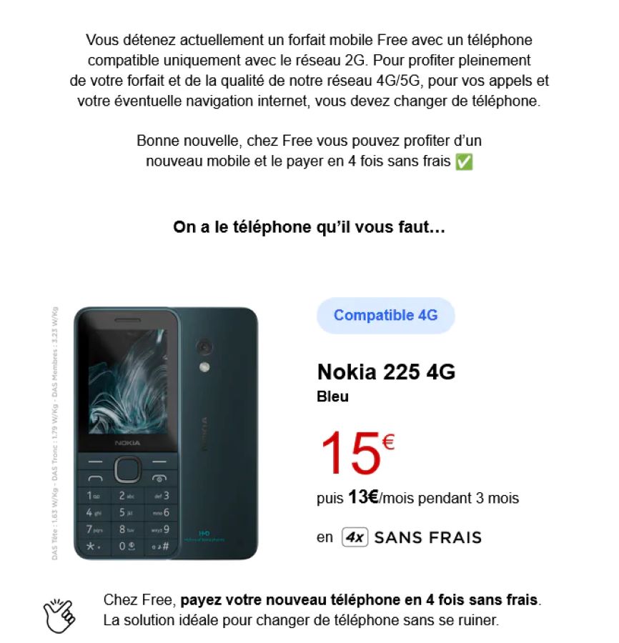 Free Mobile Offres Reseau 2G