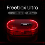 Freebox Ultra Edition Limitee Transparente Rouge