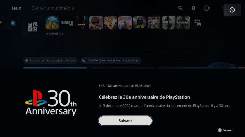 PS5 Theme 30e Anniversaire