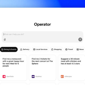 Image article Operator : OpenAI dévoile son IA qui réalise des tâches pour vous sur le Web