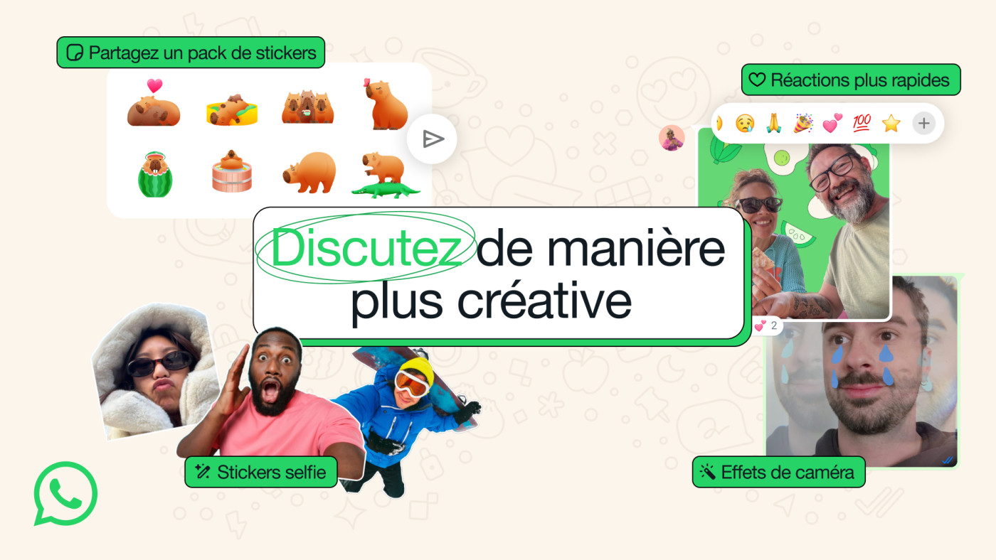 WhatsApp ajoute la réaction rapide aux messages et d’autres fonctions