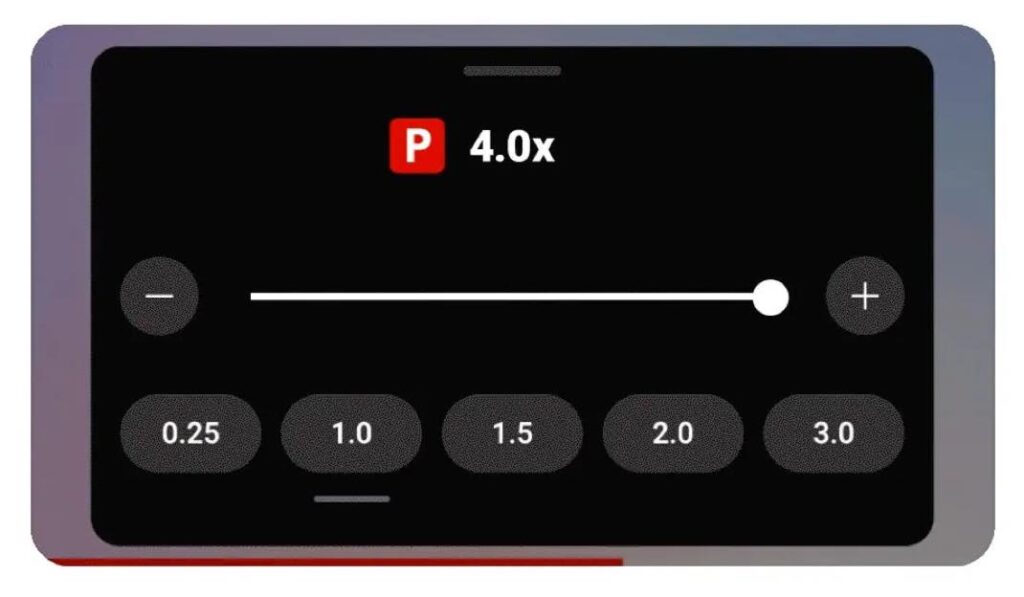 YouTube 4x Playback Speed