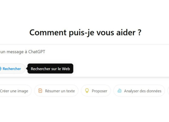 ChatGPT Search Bouton Moteur Recherche