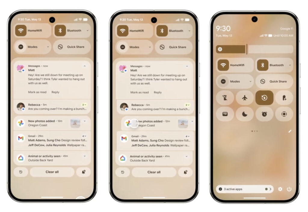 Android 16 Material 3 Expressive Nouvelle Interface Notifications Parametres Rapides