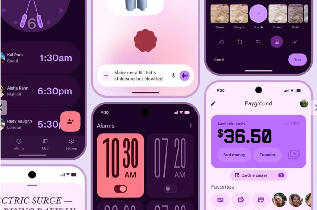 Android new interface
