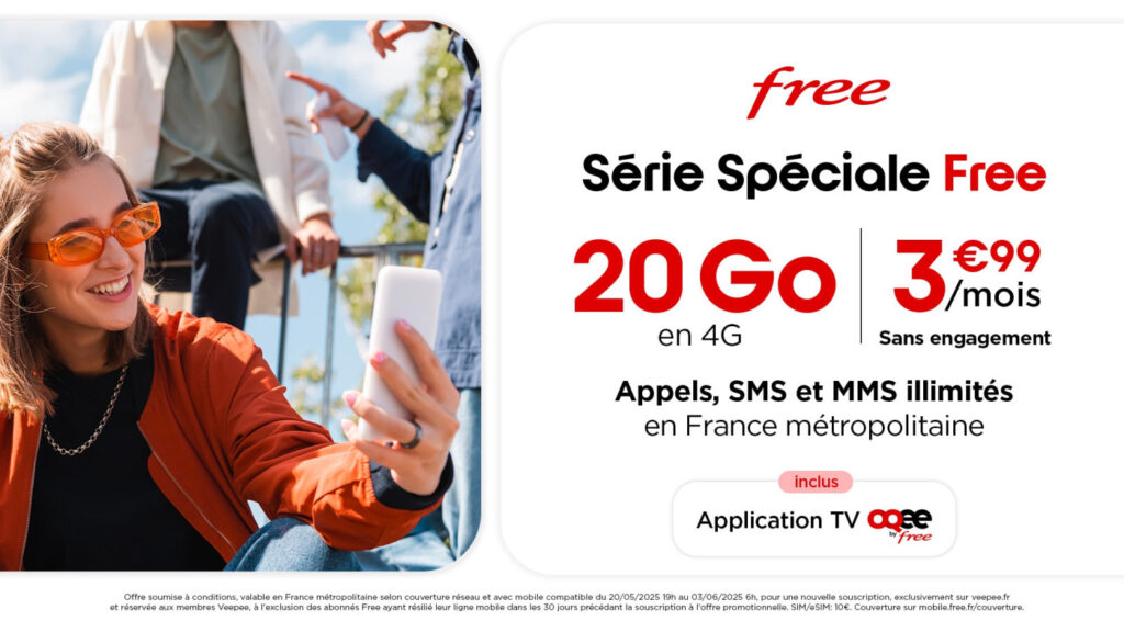 Free Mobile Forfait 3.99 Euros Mai 2025