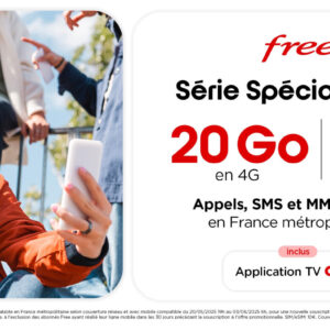 Image article Free Mobile lance un forfait 20 Go à 3,99€