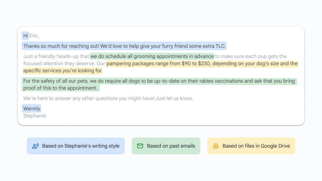 Gmail Reponses Intelligentes Personnalisees