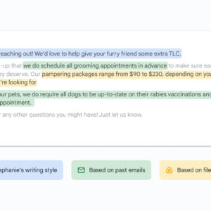 Image article Gmail va utiliser des réponses intelligentes mieux adaptées grâce à l’IA