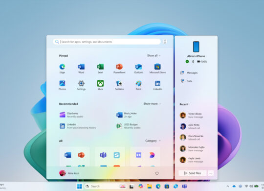 Windows 11 Menu Demarrer Telephone Mobile Connecte