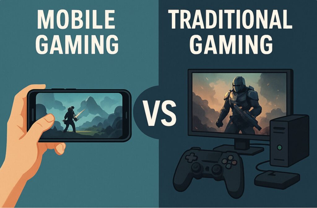 Jeu Mobile Contr Jeu Traditionnel