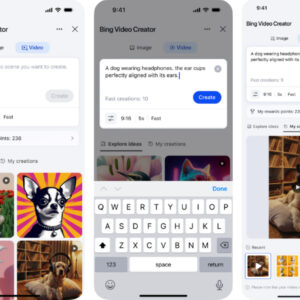 Image article Bing Video Creator : Microsoft propose un outil gratuit pour générer des vidéos par IA avec Sora d’OpenAI