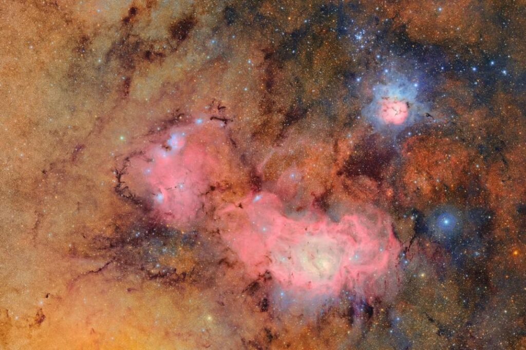 NSF DOE Rubin Trifid And Lagoon Nebulas 10k