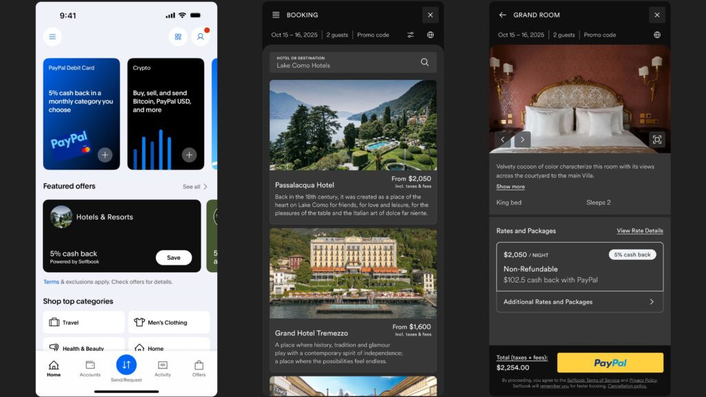 PayPal Reserver Chambre Hotel Selfbook