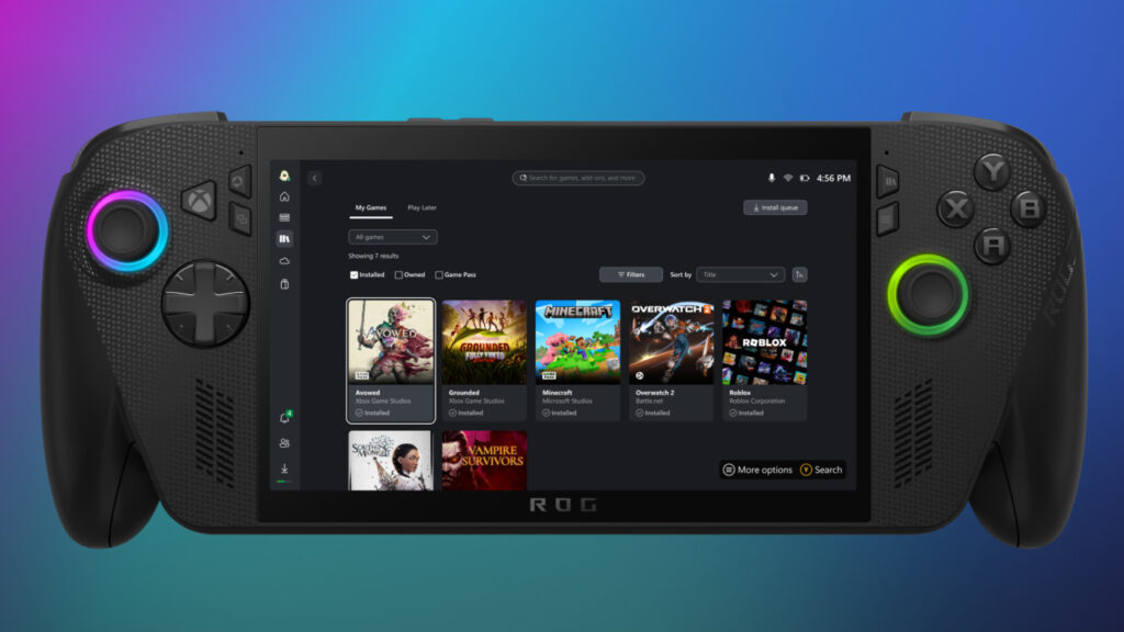 ROG Xbox Ally Boutiques Jeux Unifies