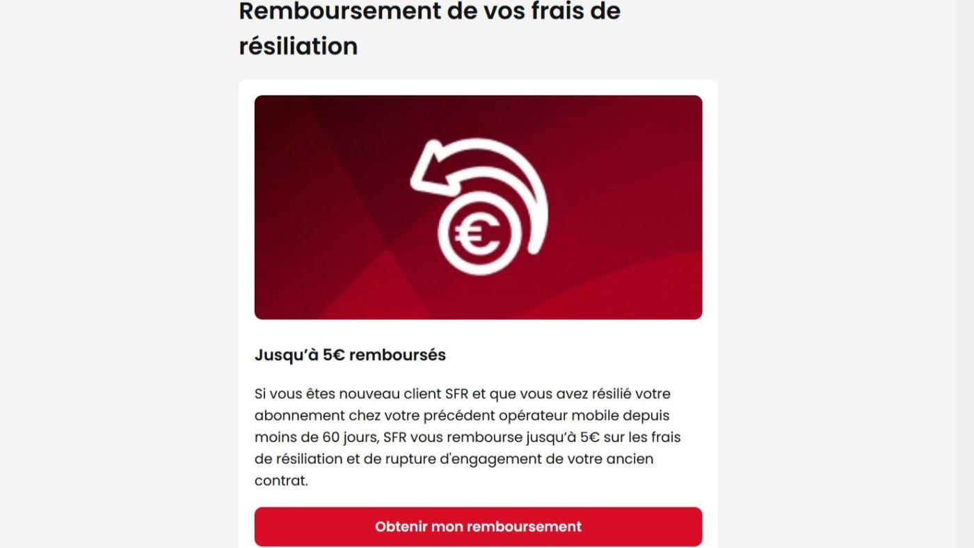 SFR rembourse aussi les frais de résiliation de B&You (Bouygues Telecom
