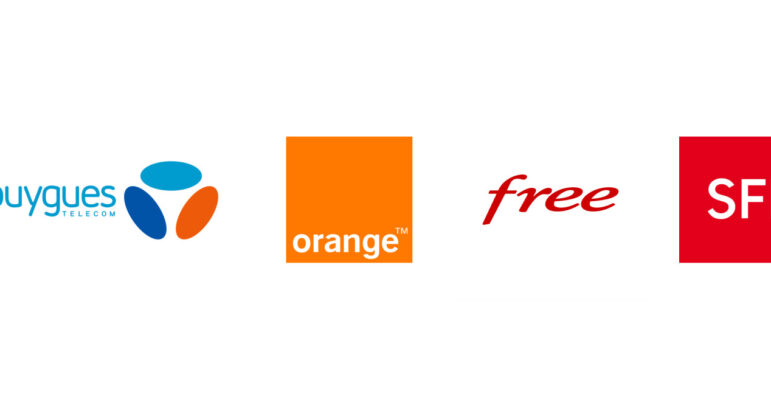 Bouygues Telecom Orange Free SFR Logos