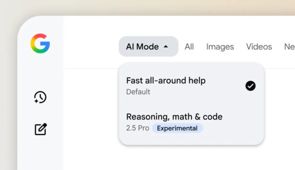 Google Recherche Mode IA Gemini 2.5 Pro