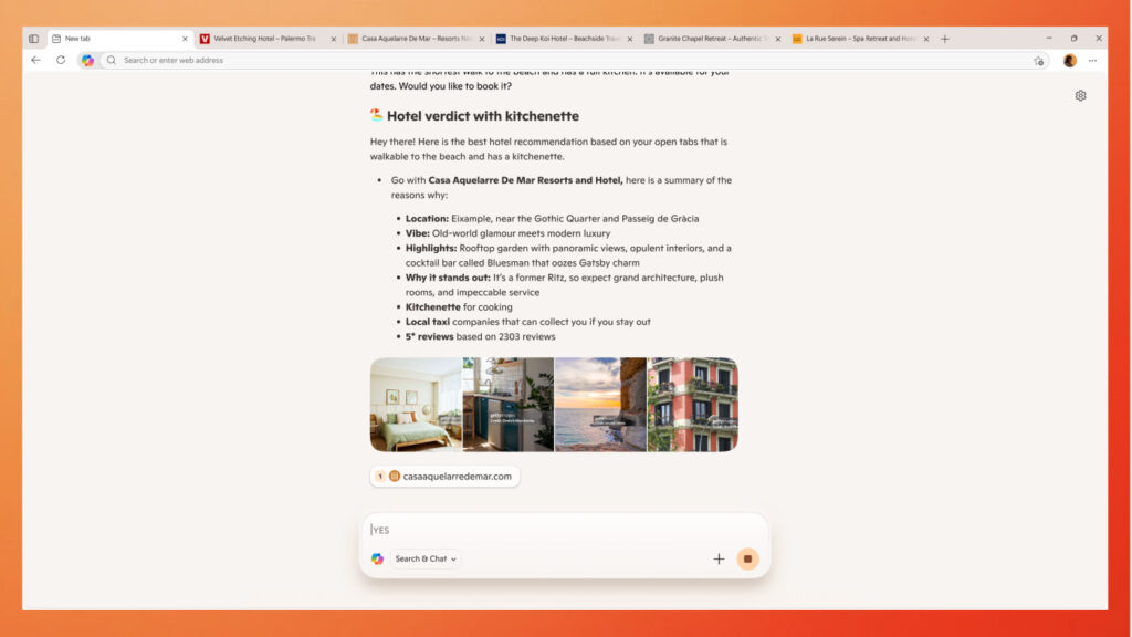 Microsoft Edge Multi-Onglets Copilot Mode