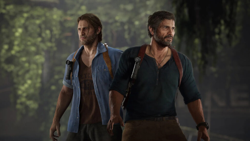 The Last of Us Part 2 Joel en Nathan Drake et Tommy en Sam Drake