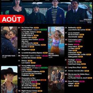 Image article Les films et séries qui arrivent sur Netflix en aout 2025