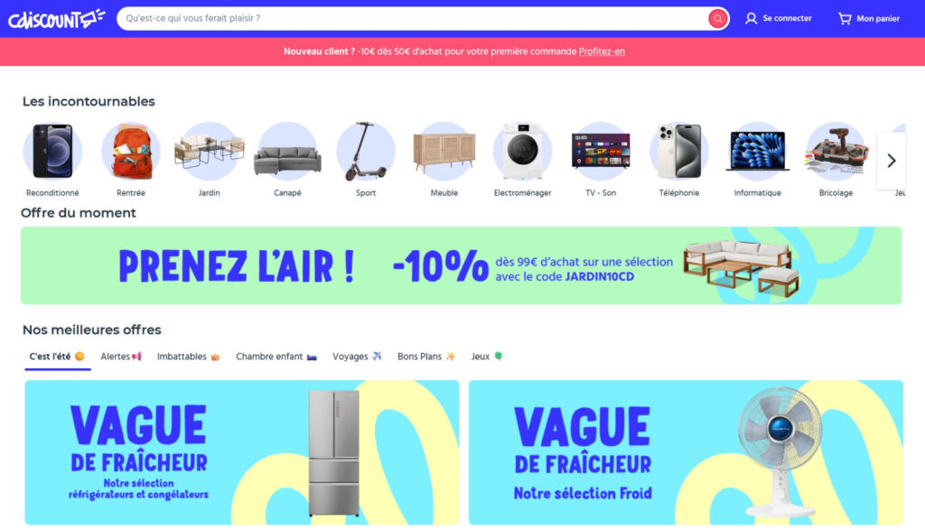 Cdiscount Page Accueil