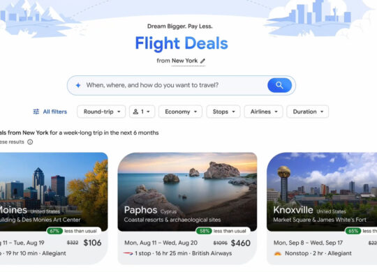 Google Flights Flight Deals