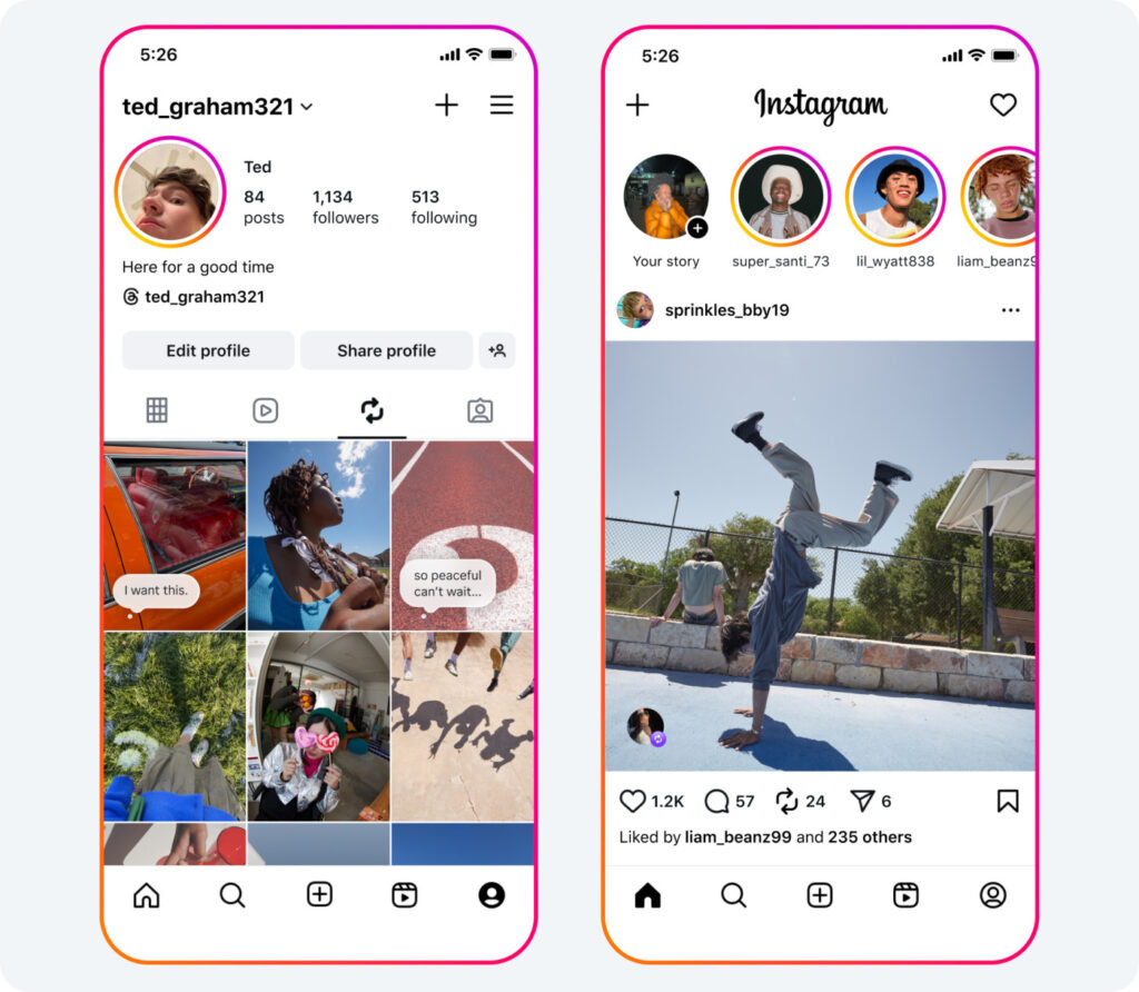 Instagram Republications