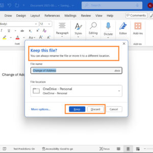 Image article Microsoft Word va ajouter la sauvegarde automatique dans le cloud