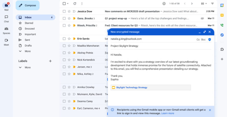 Gmail Envoi Email Chiffrement Bout En Bout Gmail Envoi Email Chiffrement Bout En Bout