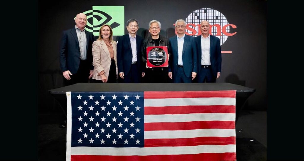 Nvidia firt américan Blackwell wafer 